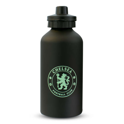 Chelsea F.C. 500ml Aluminium Water Bottle - Black and Mint