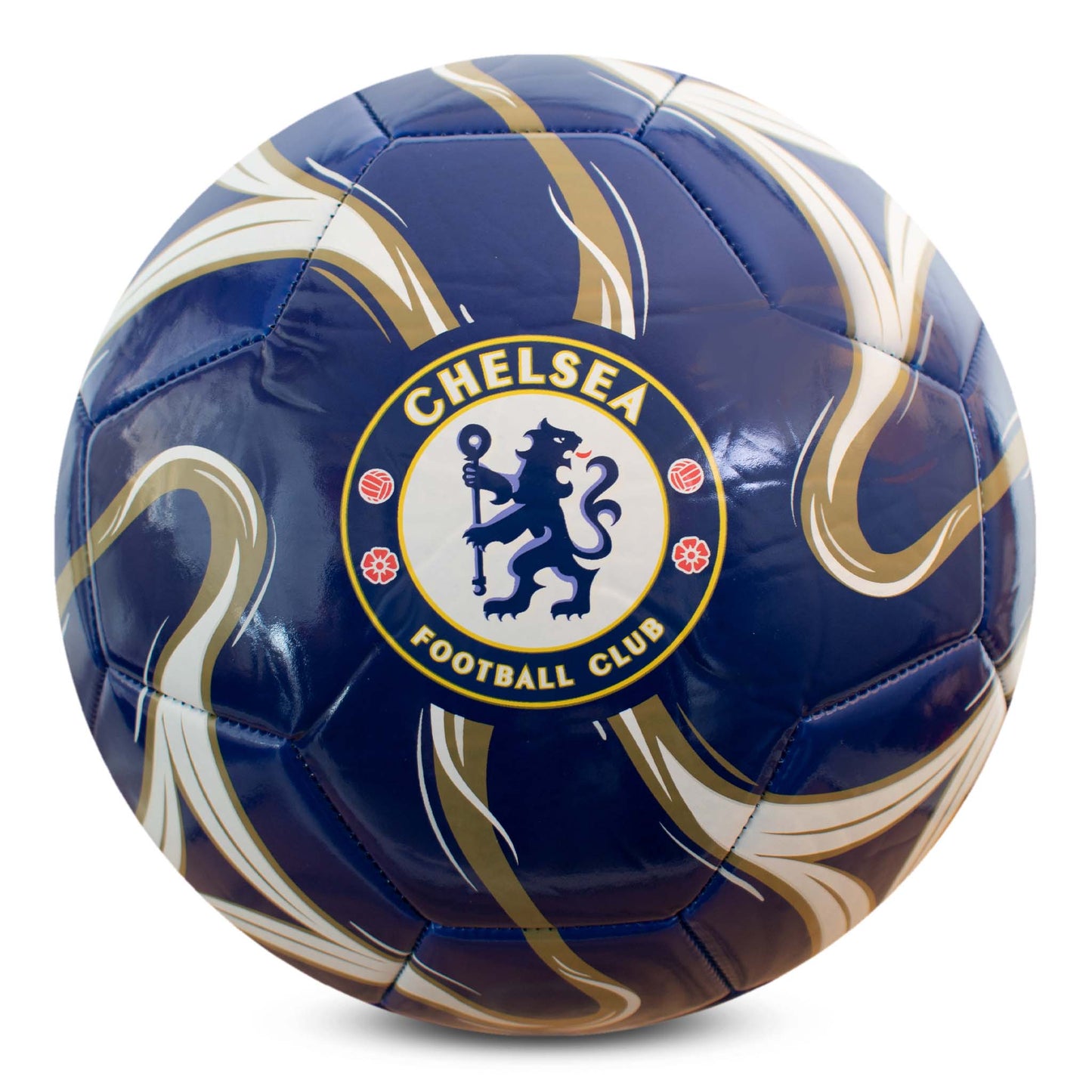 Chelsea F.C Cosmos Size 5 Football - Dark Blue