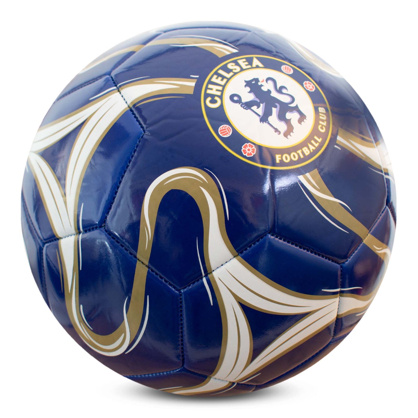 Chelsea F.C Cosmos Size 5 Football - Dark Blue