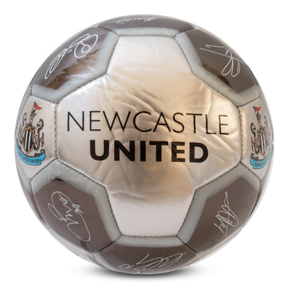 Newcastle United F.C. Metallic Signature Football