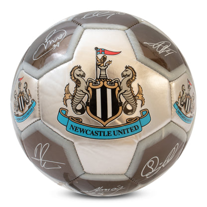 Newcastle United F.C. Metallic Signature Football