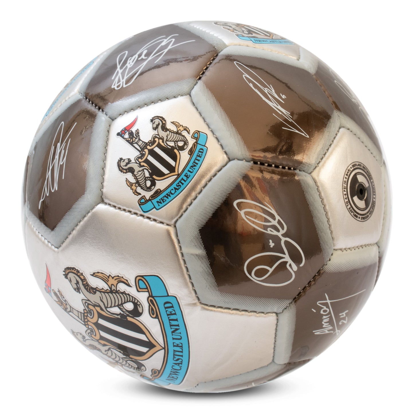 Newcastle United F.C. Metallic Signature Football