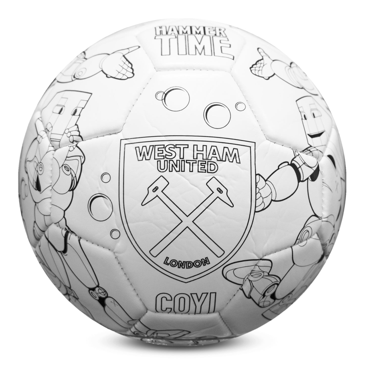 West Ham Mini Colour In Customisable Football